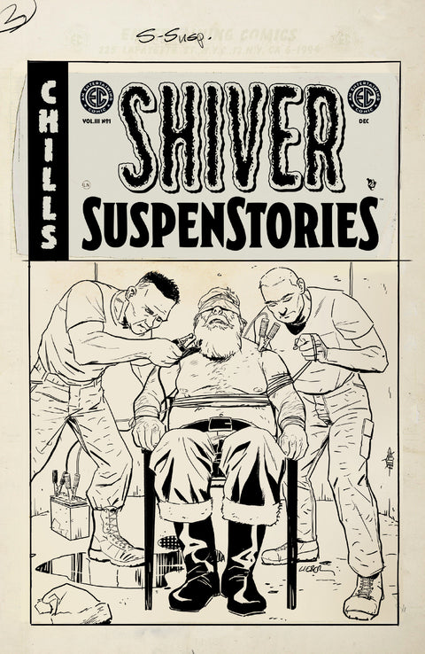 EC Shiver SuspenStories 3 #1 Cover D Steve Lieber B&W Artist Edition 1:20 Var 1:20 Oni Press John Arcudi Ryan Kelly Steve Lieber