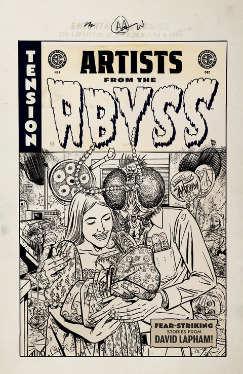 EC Artists from the Abyss David Lapham #1 Cover B David Lapham B&W Artist Edition 1:20 Var 1:20 Oni Press J. Holtham David Lapham David Lapham