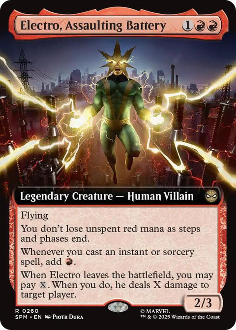 Electro, Assaulting Battery (Extended Art) (Foil)