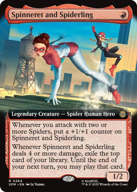 Spinneret and Spiderling (Extended Art) (Foil)
