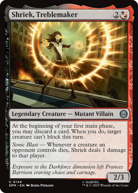 Shriek, Treblemaker