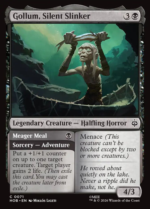 Gollum, Silent Slinker // Meager Meal (Foil)