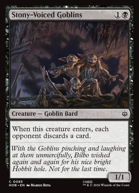 Stony-Voiced Goblins (Foil)