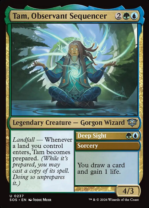 Tam, Observant Sequencer // Deep Sight (Foil)