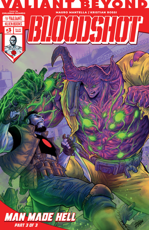Valiant Beyond: Bloodshot #6--Man Made Hell #3 Cover A (Fajardo) IDW Publishing Mauro Mantella Kristian Rossi Guillermo Fajardo