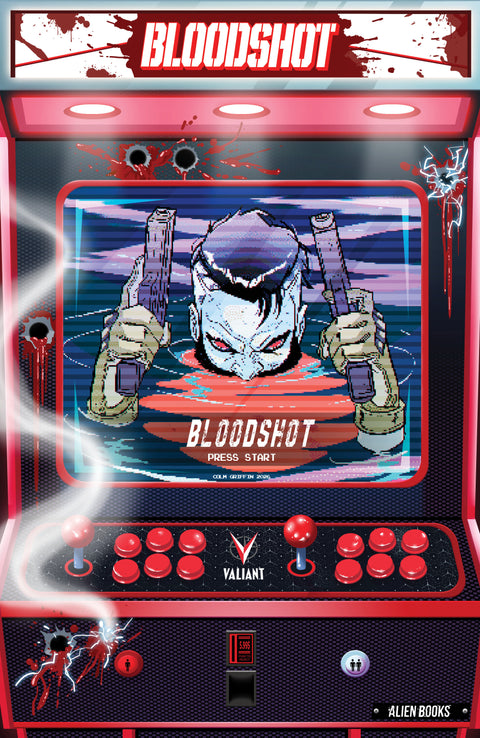 Valiant Beyond: Bloodshot #8--Toy Soldiers #2 Finale Variant B (Griffin Full Art Arcade Variant) IDW Publishing Mauro Mantella Iván Luna Pineda Colm Griffin
