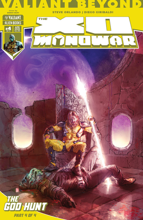 Valiant Beyond: The X-O Manowar #8--The God Hunt #4 Variant B (Bufi) IDW Publishing Steve Orlando Diego Giribaldi Ennio Bufi