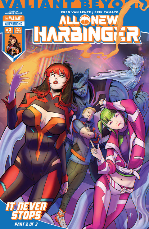 Valiant Beyond: All-New Harbinger #5--It Never Stops #2 Cover A (Ponce) IDW Publishing Fred Van Lente Erik Tamayo Andres Ponce