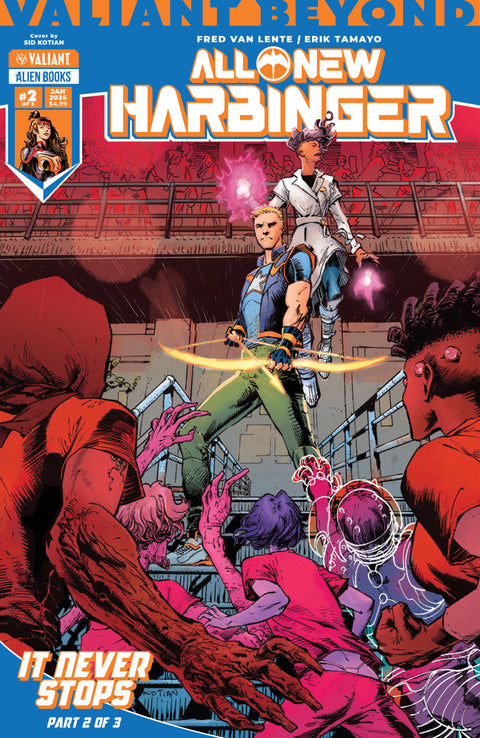 Valiant Beyond: All-New Harbinger #5--It Never Stops #2 Variant B (Kotian) IDW Publishing Fred Van Lente Erik Tamayo Sid Kotian