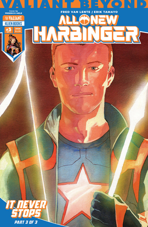 Valiant Beyond: All-New Harbinger #6--It Never Stops #3 Variant B (Mele) IDW Publishing Fred Van Lente Erik Tamayo Federico Mele