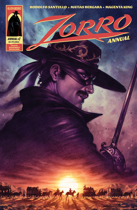 Zorro Annual #1 Cover A (Bonacorsi) IDW Publishing Rodolfo Santullo Matias Bergara Gianenrico Bonacorsi