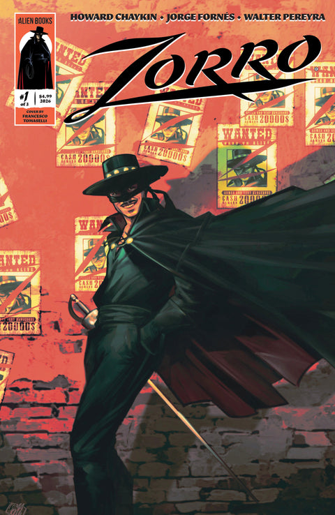 Zorro (Alien Books) 1 Comic Francesco Tomaselli Variant Alien Books 2026