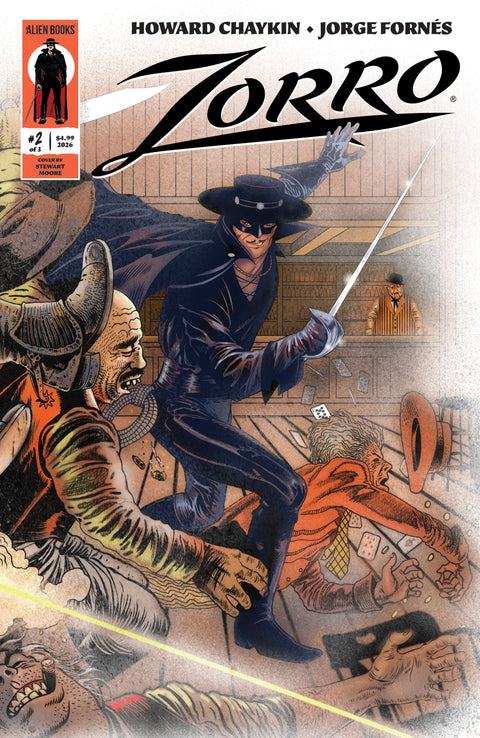 Zorro (Alien Books) 2 Comic Moore Wraparound Alien Books 2026