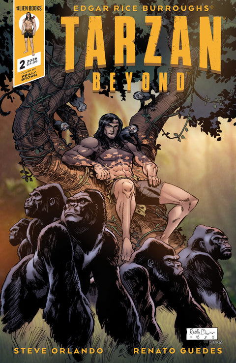Tarzan Beyond #2 Variant C (Brown) IDW Publishing Steve Orlando Renato Guedes Reilly Brown