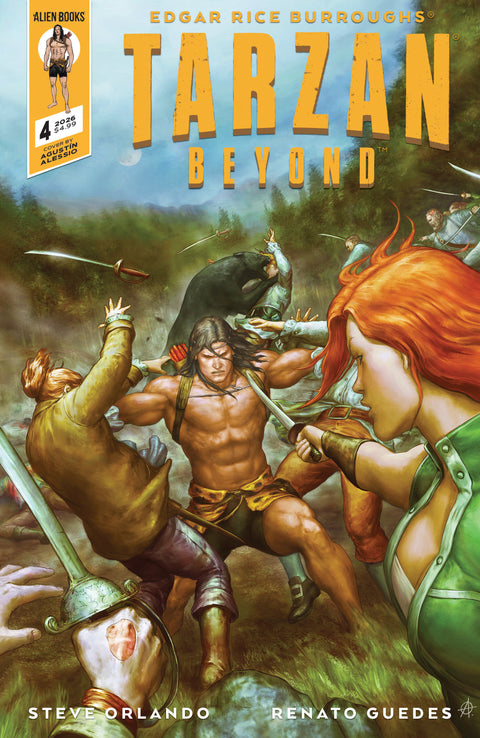 Tarzan Beyond #4 Cover A (Alessio) IDW Publishing Steve Orlando Renato Guedes Agustin Alessio