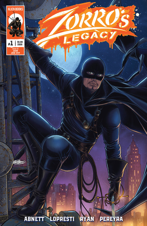 Zorro's Legacy 1 Comic Juan Jos Ryp Variant Alien Books 2026