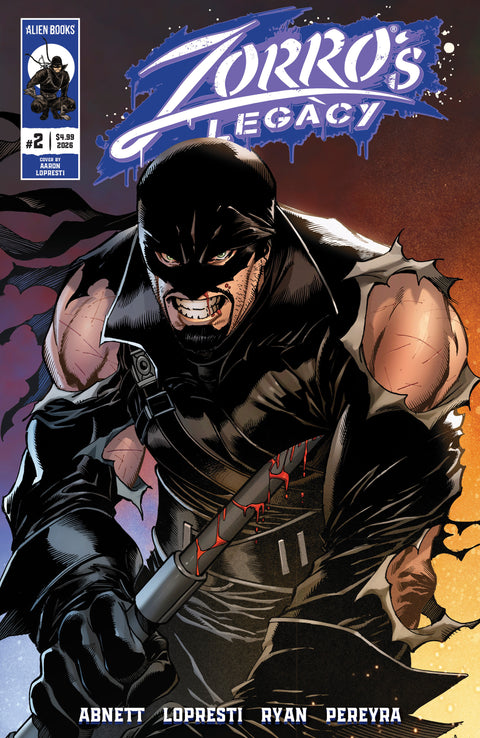 Zorro's Legacy 2 Comic Aaron Lopresti Alien Books 2026