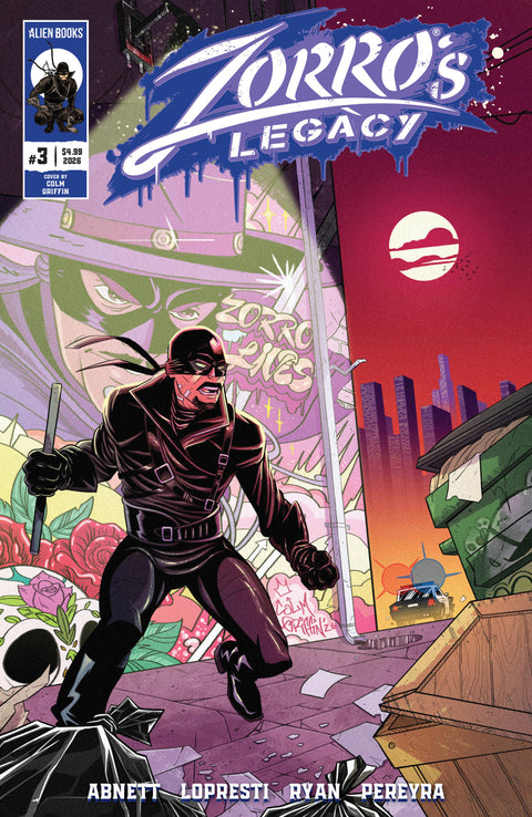 Zorro's Legacy #3 Variant B (Griffin) IDW Publishing Dan Abnett Aaron Lopresti Colm Griffin