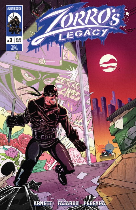 Zorro's Legacy #3 Variant B (Griffin) IDW Publishing Dan Abnett Guillermo Fajardo Colm Griffin