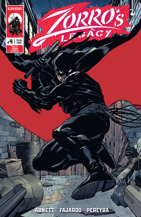 Zorro's Legacy #4 Cover A (Lopresti) IDW Publishing Dan Abnett Guillermo Fajardo Aaron Lopresti
