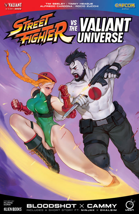 Street Fighter Vs. The Valiant Universe Special Cover A (Curzi) IDW Publishing Timmy Heague Alfredo Cardona Filippo Curzi