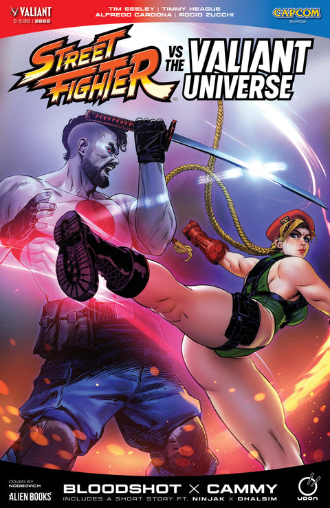 Street Fighter Vs. The Valiant Universe Special Variant D (Noobovich) IDW Publishing Timmy Heague Alfredo Cardona NOOBOVICH