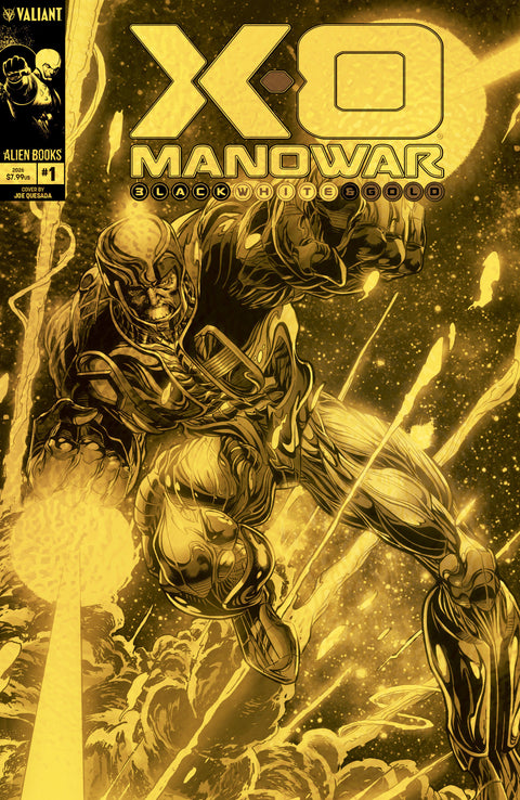X-O Manowar Black, White & Gold #1 Variant D Foil (Quesada Gold Version) IDW Publishing Various Various Joe Quesada