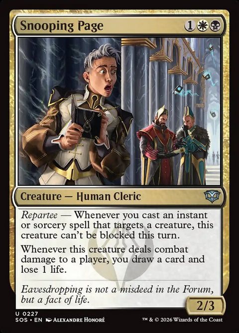 Snooping Page (Foil)