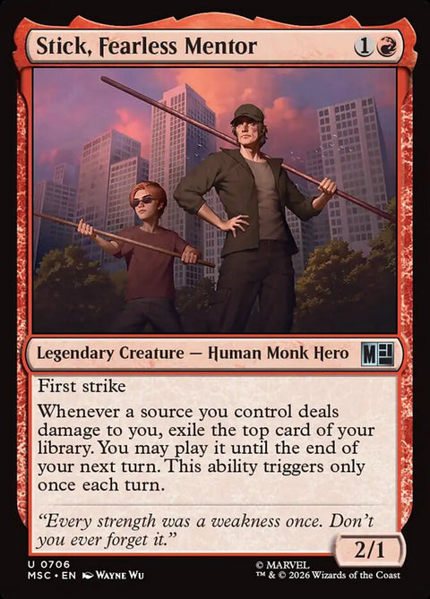 Stick, Fearless Mentor (Foil)