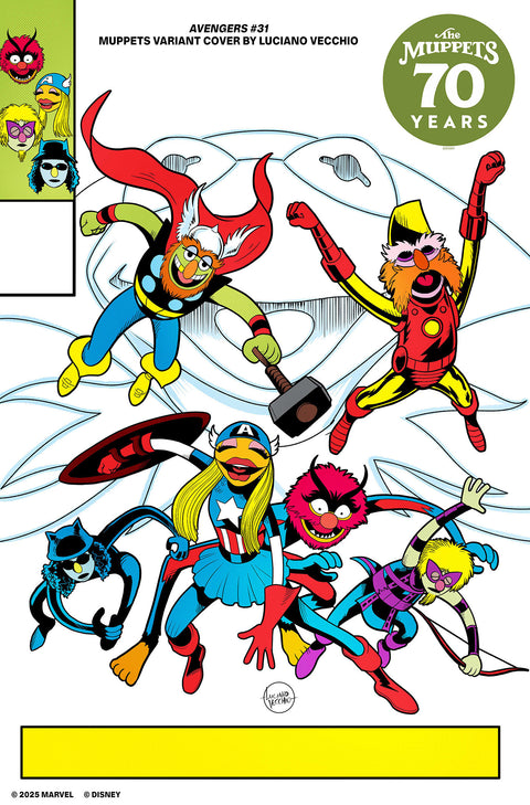 The Avengers, Vol. 9 31 Comic Luciano Vecchio Muppets Marvel Comics 2025