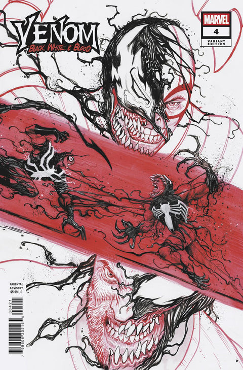 Venom: Black, White & Blood 4 Comic Juan Ferreyra Variant Marvel Comics 2025