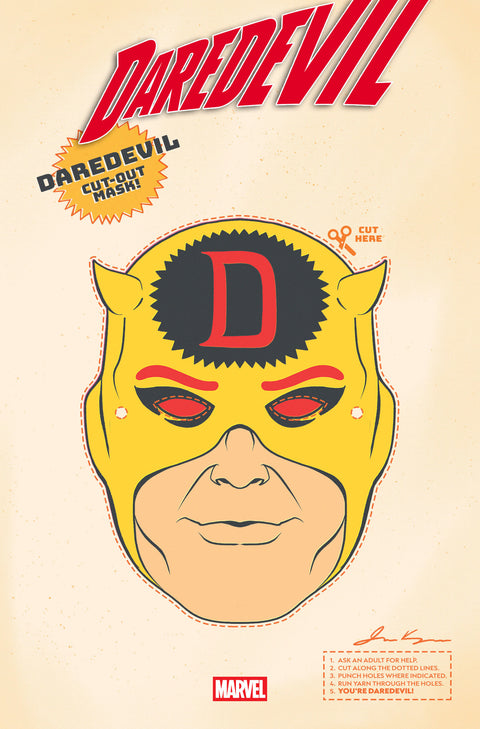 Daredevil, Vol. 8 25 Comic Retro Halloween Mask Variant Marvel Comics 2025
