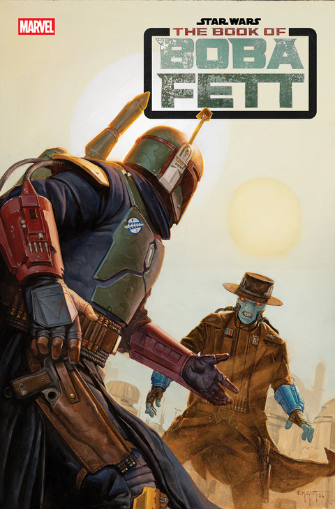 STAR WARS: THE BOOK OF BOBA FETT #7 E.M. GIST VARIANT Marvel Rodney Barnes Will Sliney E.M. Gist