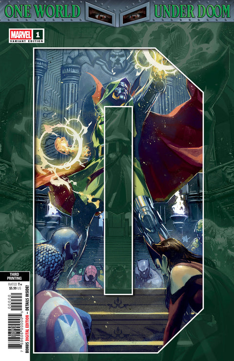One World Under Doom 1 Comic 3rd Printing Ben Harvey Marvel Comics 2025
