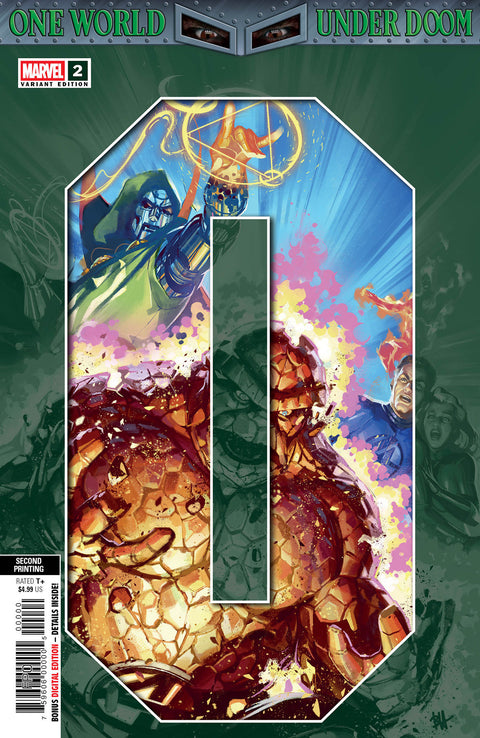 One World Under Doom 2 Comic 2nd Printing Ben Harvey Marvel Comics 2025