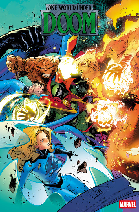 ONE WORLD UNDER DOOM #4 FEDERICO VINCENTINI VARIANT Marvel Ryan North R.B. Silva Federico Vicentini