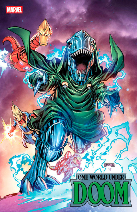 ONE WORLD UNDER DOOM #5 KEN LASHLEY DOOMASAUR VARIANT Marvel Ryan North R.B. Silva Ken Lashley