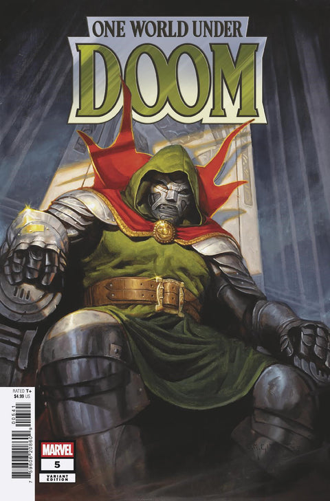 ONE WORLD UNDER DOOM #5 E.M. GIST VARIANT Marvel Ryan North R.B. Silva E.M. Gist