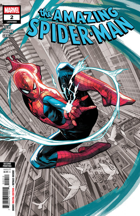 AMAZING SPIDER-MAN #2 PEPE LARRAZ 2ND PRINTING VARIANT Marvel Joe Kelly Pepe Larraz Pepe Larraz
