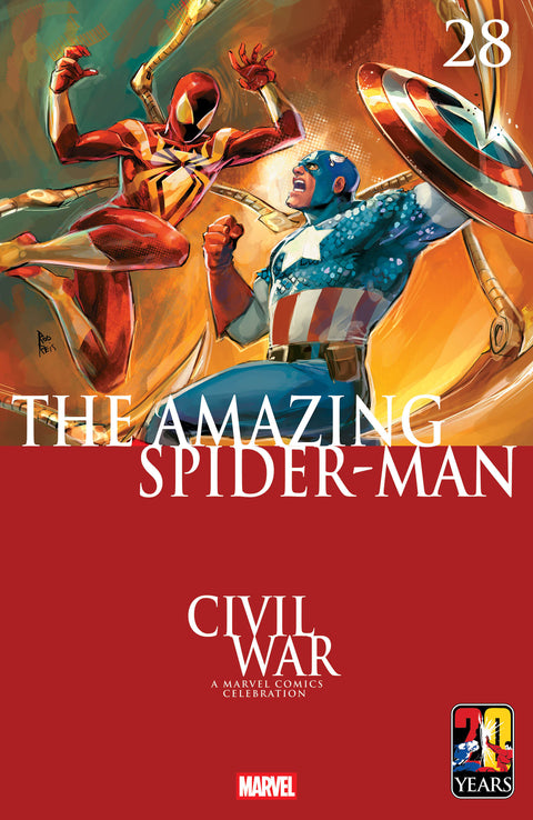 AMAZING SPIDER-MAN #28 ROD REIS CIVIL WAR CELEBRATION VARIANT Marvel Joe Kelly Cory Smith Rod Reis