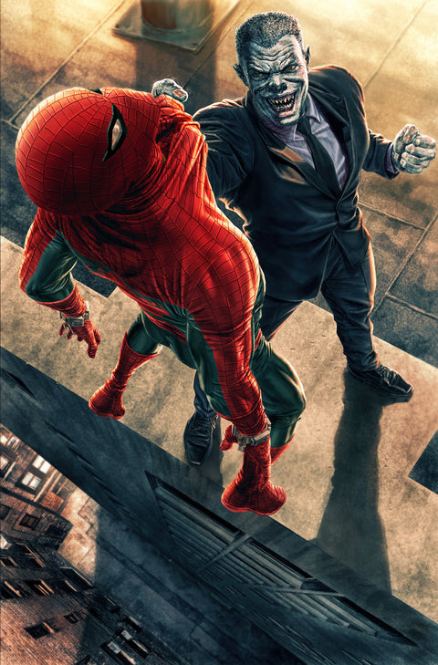 AMAZING SPIDER-MAN #34 LEE BERMEJO AMAZING VISIONS VIRGIN VARIANT 1:100 Marvel Joe Kelly Ed McGuinness Lee Bermejo