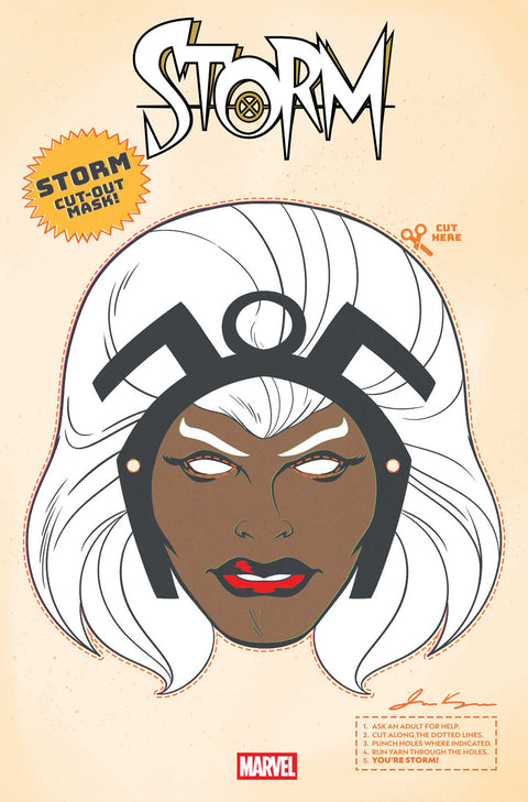 Storm, Vol. 5 12 Comic Retro Halloween Mask Variant Marvel Comics 2025