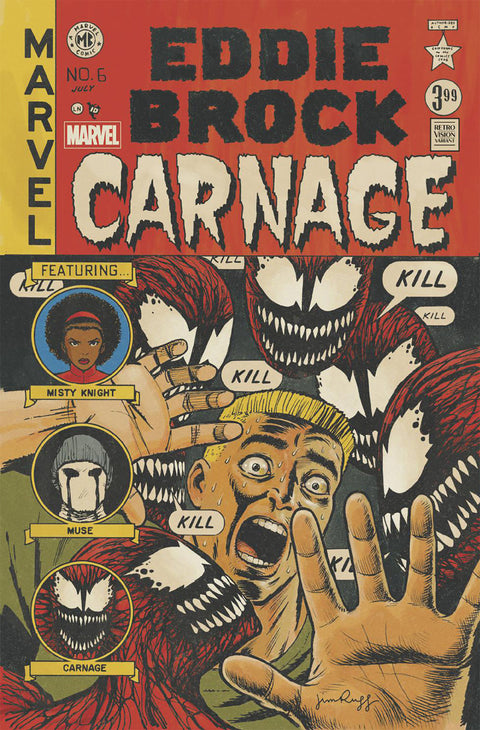 Eddie Brock: Carnage 6 Comic Jim Rugg Retro Vision Variant Marvel Comics 2025