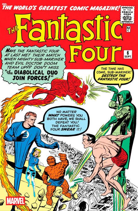FANTASTIC FOUR #6 FACSIMILE EDITION Marvel Stan Lee Jack Kirby Jack Kirby