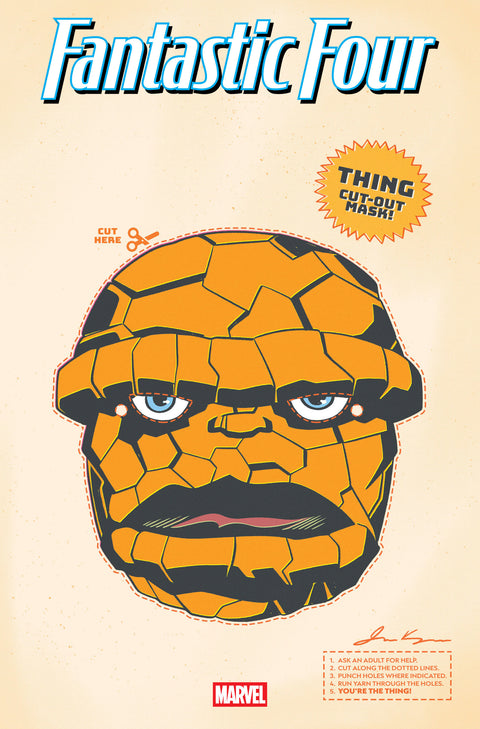 Fantastic Four, Vol. 8 3 Comic Retro Halloween Mask Variant Marvel Comics 2025