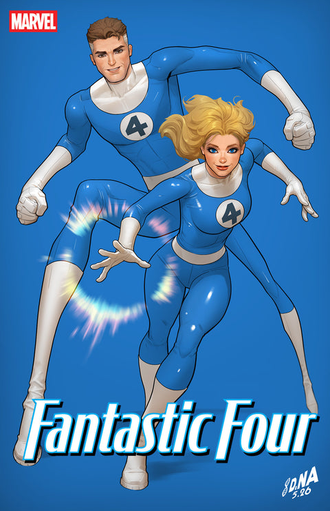FANTASTIC FOUR #14 DAVID NAKAYAMA COLOR BLOCK BLUE VARIANT Marvel Ryan North Ramon Rosanas David Nakayama
