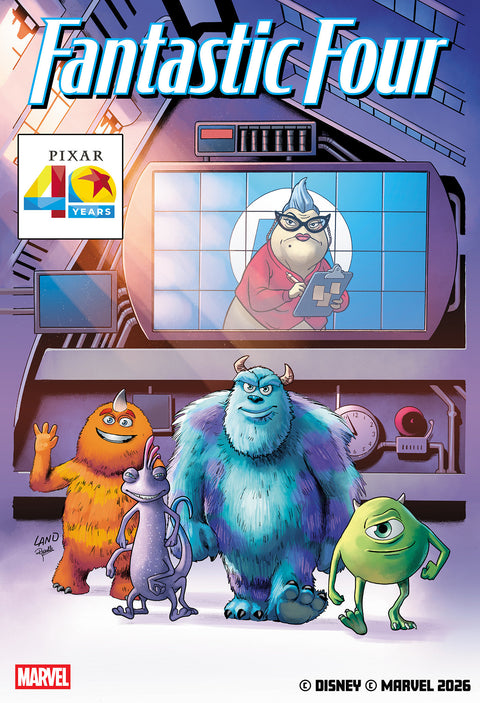 Fantastic Four, Vol. 8 16 Comic Greg Land Pixar 40th Variant Marvel Comics 2026