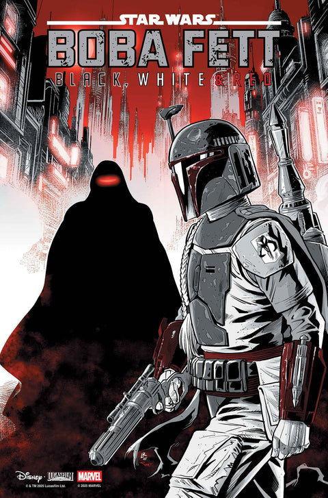 Star Wars: Boba Fett - Black, White And Red 4 Comic Luke Ross Variant Marvel Comics 2025