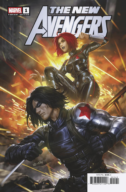 NEW AVENGERS #1 DERRICK CHEW BLACK WIDOW AND WINTER SOLDIER VARIANT A Marvel Sam Humphries Ton Lima Derrick Chew