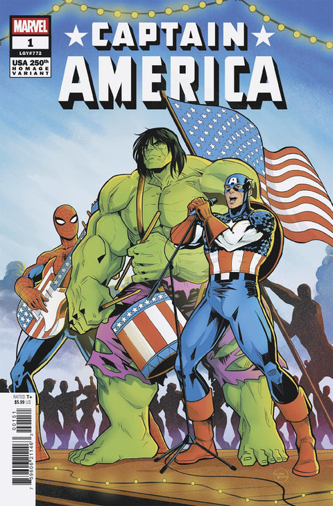 Captain America, Vol. 12 #1 (Cvr E) (2025) Luciano Vecchio 250th Homage Variant